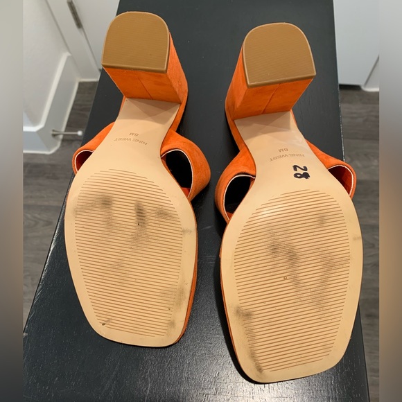 NINE WEST sandal size 8 orange - Picture 3 of 5